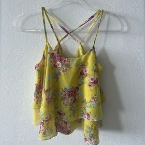 Sleeveless Floral Blouse